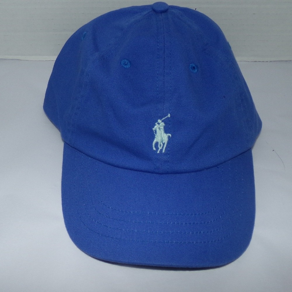 Polo Ralph Lauren Royal Blue Pony Logo Adjustable Strapback Baseball Hat NWT